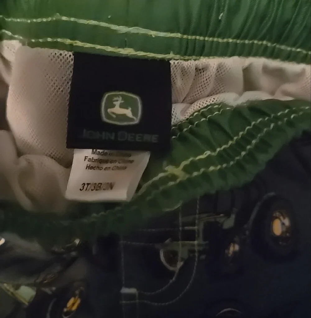 John Deere Boys Tractor Print Swim Shorts